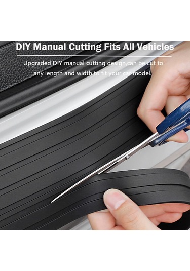 Geeksen Siyah Universal Araba Arka Tampon Koruması - Lastik Çizik Koruyucu Ve Çarpışma Önleyici Strip