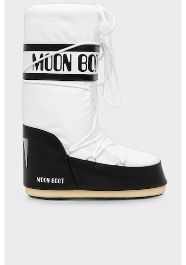 Moon Boot Bayan Kar Botu 80d1400440 Na02 Siyah-beyaz Siyah-beyaz Beyaz - Siyah