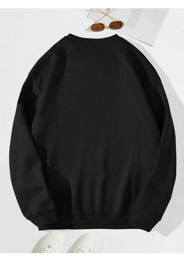 Coko Serisi 1Pc Slogan Graphic Lined Sweatshirt