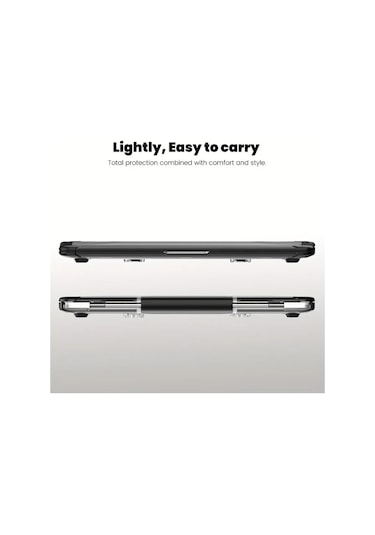 Xuweiwei Macbook Uyumlu Air 15 3 İnç 2023 Siyah İçin Premium Hibrit Laptop Kılıfı Silikon Pc Darbeye Dayanıklı Siyah