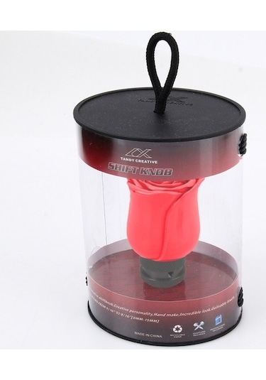 Tongxida Gül Çiçekli Otomatik/manuel Vites Araba Topuzu Kırmızı Kırmızı