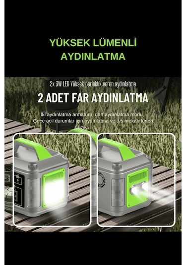 128.000 Mah 600w Güçlü Hafif Güç Kaynağı Taşınabilir Kamp Ve Doğa İçin İdeal