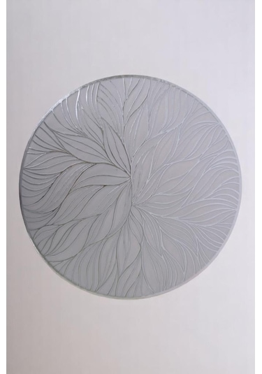 Digithome 6 Lı Amerikan Servisi Supla Yuvarlak Gümüş 38 Cm Thn76973 C1-1-18 Gümüş