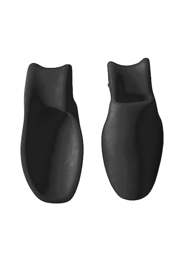 Homyl 2x Kauçuk Ayak Koruyucuları Ped Kabartma Düzeltici Siyah