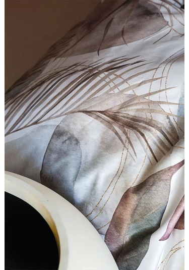 İssimo Home Ashi %60 Tencel Lyocell %40 Pamuk Dijital Saten Çift Kişilik Nevresim Takımı Çok Renkli