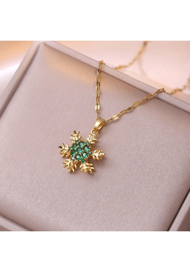 Bayan Kolye: Moda Estetiği Titanyum Çelik Kolye No.50 Çok REnkli