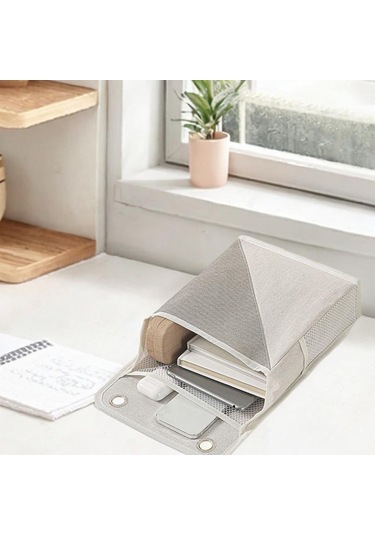 Suntek Duvara Asılan Düzenleyici Çanta Yurt Odası Mutfak Gri