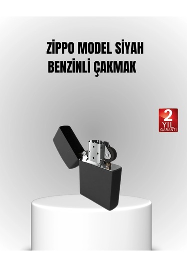 Tasarım Metal Çakmak Minimal Mat Yüzeyli Ve Şık Görünümlü Siyah