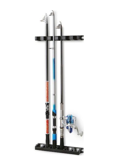 6 İnce Olta İçin Duvara Monte Olta Rafı Depolama Rafı Tutucu