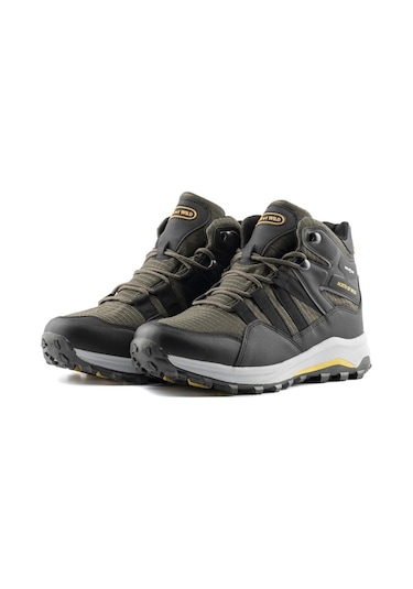 North Of Wild Km22 Damon Haki Siyah Waterproof Erkek Bot 001