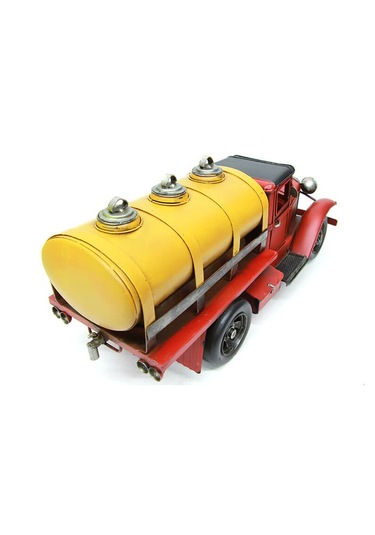 Vintage Eskitme Metal Kamyon Tanker 35cm