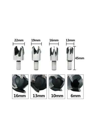 Vitatools 4'lü Tasma Seti Mantarli Testere Ucu 296536210