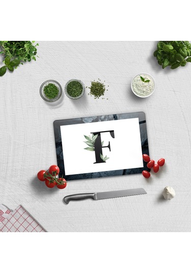 Decorita Cam Kesme Tahtası - Cam Kesme Tablası Harfli Tasarım F 20 CM x 30 CM