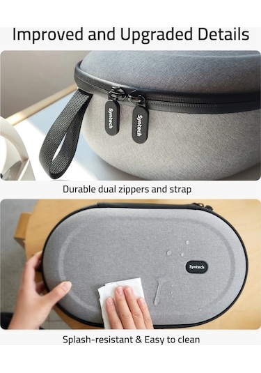 Large Sert Taşıma Çantası Meta Quest 3s/3/oculus 2/pico 4 Uyumlu Gri M42