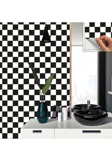 Tink KENDİNDEN YAPIŞKANLI DAMA DESENLİ PVC KARO 30X30 CM