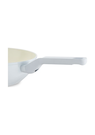 Jumbo Swiss Crystal Light Grey Wok Tava 28 Cm Gri