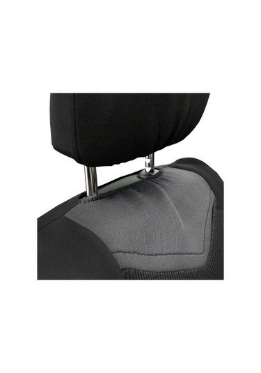 Novahub Universal Araba Koltuk Kılıfı Siyah Gri 2 Ön Koltuk Kılıfı, Kompatibilite, Kolay Montaj, Kullanıcı Dostu