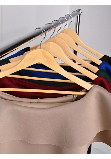 Heg Home Kumaş Askıları Ahşap 5 Adet 146779475 Aromatik