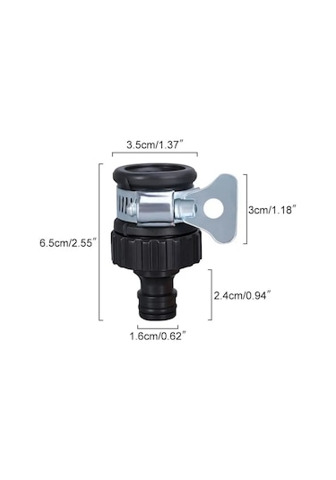 1 Adet Kelepçeli Musluk Adaptörü Musluk Başlığı Musluk Konektörü Musluk Ucu 1