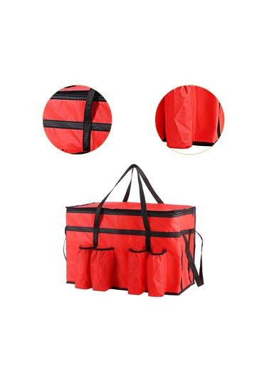 Suntek Yalıtımlı Gıda Teslimat Çantası Kırmızı Kırmızı