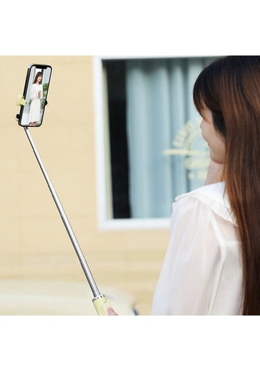 Cbtx Entegre Takviye Omurgası Canlı Masaüstü Bluetooth Mobil Selfie Stick Limon Sarı