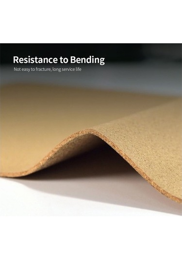 Besthome1 Doğal Kork Materyalinde Büyük Boy 85x42cm Masaüstü Matı: Su Geçirmez, Kirliyorsa