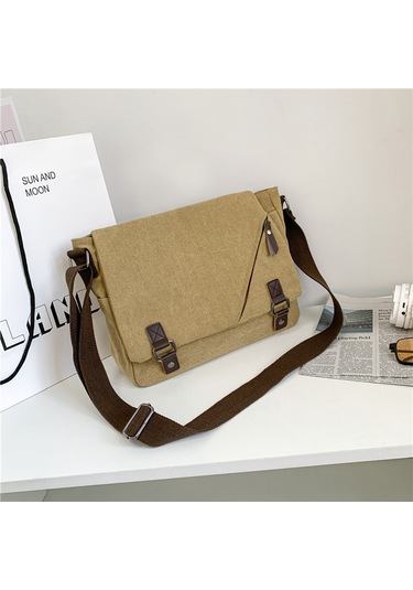 Moda Günlük Çok Amaçlı Kanvas Omuz Çantası Mh7022 Haki