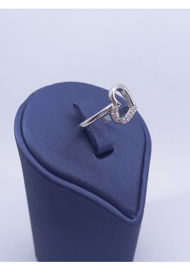 Kalpli Zirkon Taşlı Gümüş Yüzük