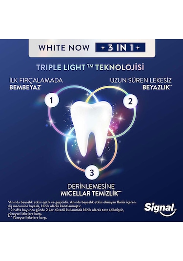Signal White Now Diş Macunu 3 İn 1 White Boost 75 Ml X2