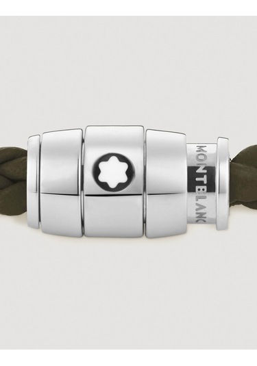 Montblanc Küçük Soft Haki Deri Bileklik 136003 Haki