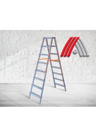 8+8 Basamaklı Çift Çıkışlı Profil Merdiven Ev, Bahçe, İşyeri İçin Uygun