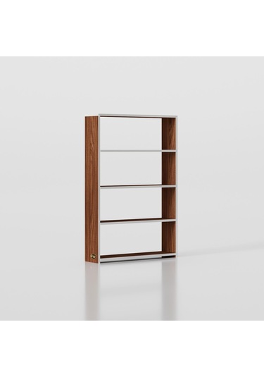 Kenzlife Kitaplık Süper Ga 120 80 19 Cvz 4 Katlı Tek Bölme Ofis Mutfak Banyo Dolabı Arkalıksız