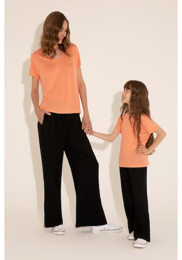 U.s. Polo Assn. Kız Çocuk Somon Elbise Örme 50288075-vr047 Somon