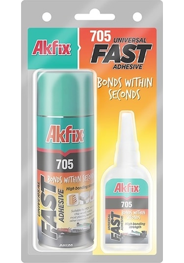 Akfix Mdf Kit 705 Universal Hızlı Yapıştırıcı 100 ML + 25 G - GA055