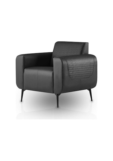 Ofiscombin Ofis Büro Koltuk Kanepe Oturma Takımı Tekli Ofis Koltuğu Toskano Siyah Mel-1000