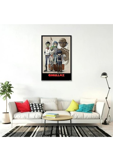 Gorillaz Rock Müzik Duvar Posteri - Çerçevesiz