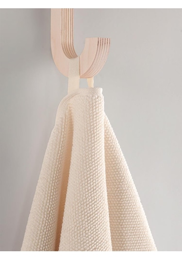 Cotton %100 Banyo Havlusu 50x90 Cm Krem