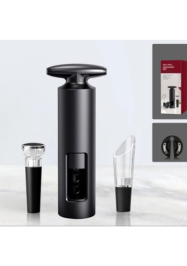 Liangmei Yaratıcı Şarap Açacağı Manuel Şişe Açacağı Tirbuşon Ahşap