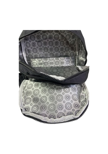 Su Geçirmez Kaliteli Astarlı Krinkıl Kumaş Unisex Iki Gözlü Okul Spor Seyahat Sırt Çantası 30x38cm Siyah