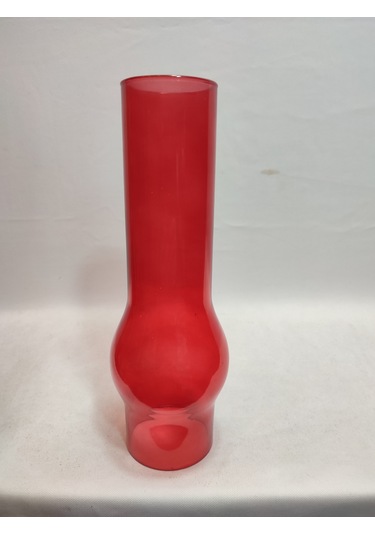 Avize Lamba Camı.tam Kırmızı Renkte.alt Çap:7.00cm-h:25.00cm Kırmızı