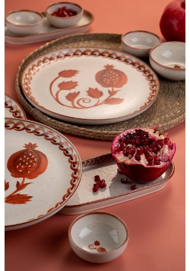 Kütahya Porselen 14 Parça 6 Kişilik Kahvaltı Takımı Ottoman Elega Çok Renkli