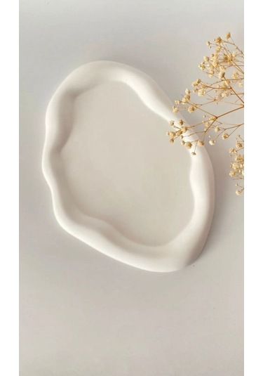 Dekoratif Bulut Tabak, Bulut Tabak, Dekoratif Takı Tabağı, Dekoratif Tabak 24 Cm