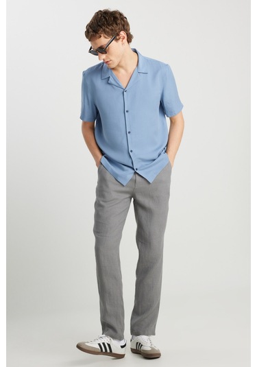 Wrangler Keten Chino Pantolon Gri Erkek Pantolon 000000000102265388 Gri