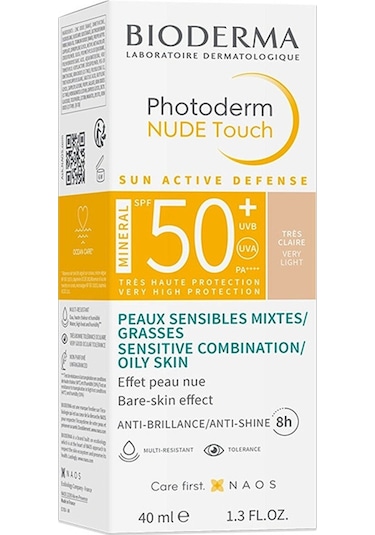 Bioderma Photoderm Nude Touch Very Light Güneş Kremi SPF50+ 40 ML