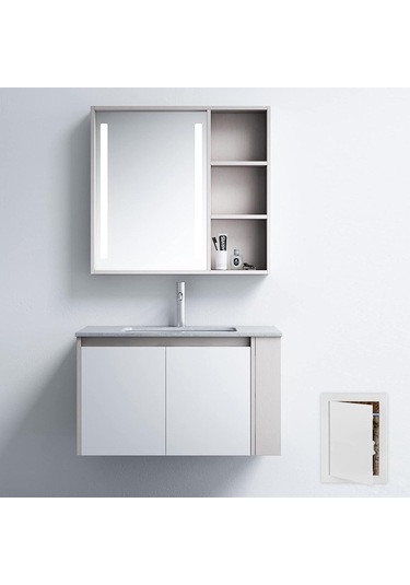 Reedark Plastik Duvar Bakım Kapısı 20x30 Cm - Gypsum Tabanlı - Çıkarılabilir Kapaklı - Donanım Ve Boru Bakımı İçin Beyaz