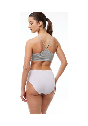 Malabadi Kadın Beyaz 6 Lı Paket Modal Yüksek Bel Slip Külot 1955 Beyaz