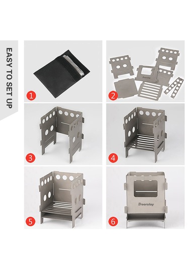 Skycity Ti Malzeme Ultra Hafif Çalışır Kamp Ocağı - Folding, Taşınabilir, Outdoor Aktivitelere İdeal 126g Çok Renkli