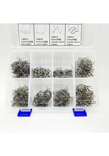 Springsun 800 Adet Çelik Tamir Çivi Seti 8 Farklı Tip - Araba Tampon Ve Plastik Parçalar İçin Sıkıcıyla Kullanılabilir, Kalıcı Onarım