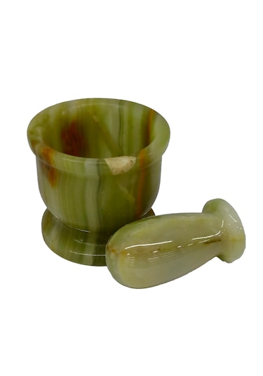 El Yapımı Oniks Doğal Taş Ayaklı Havan - Doğal, Şık Ve Dekoratif