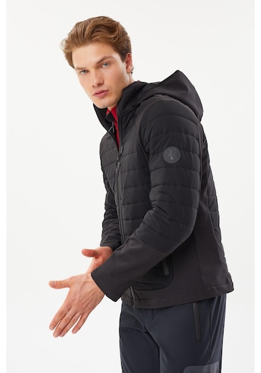 Exuma 2411137-siyah Erkek Softshell Mont 001
